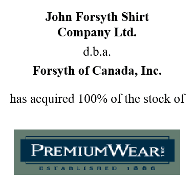 Forsyth of Canada, Inc. acquired by PremiumWare